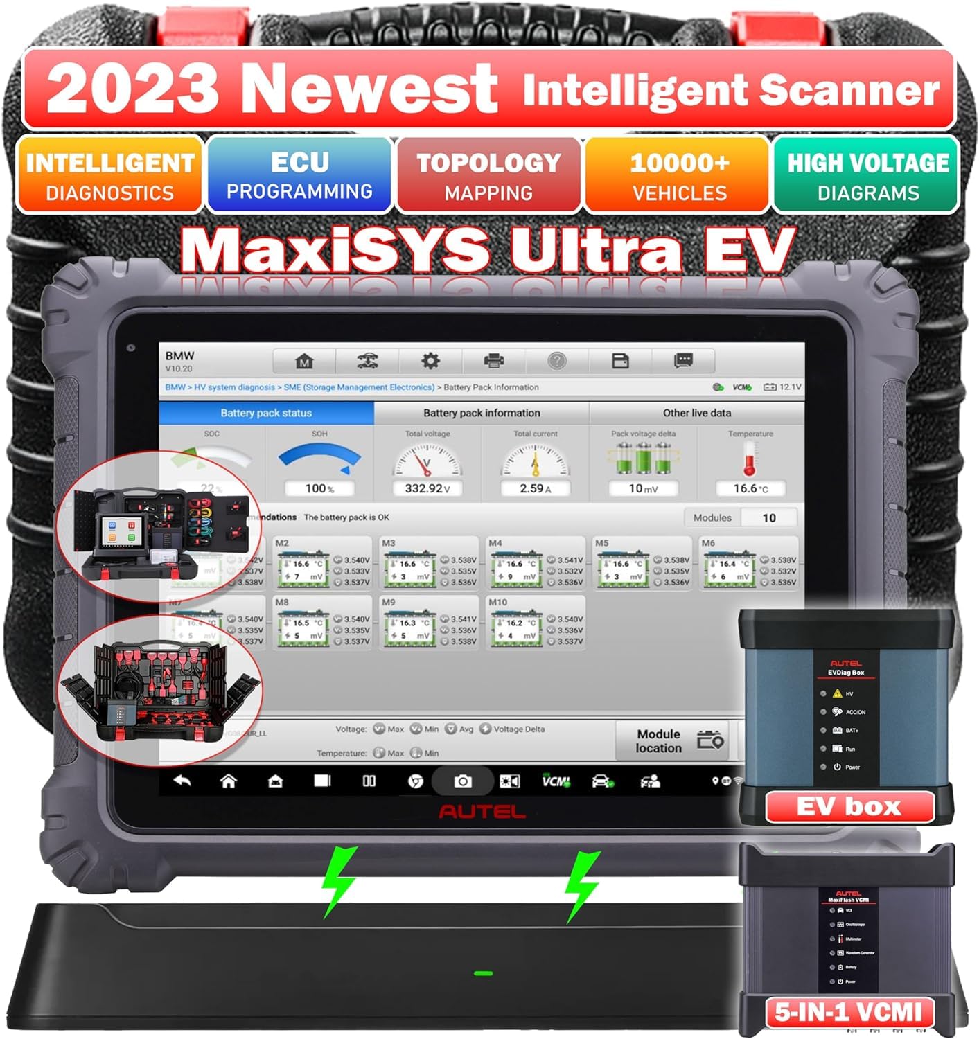 Buy Autel MaxiSYS Ultra EV, Autel Scanner, High Voltage Battery Pack Analysis, Diagnostic
