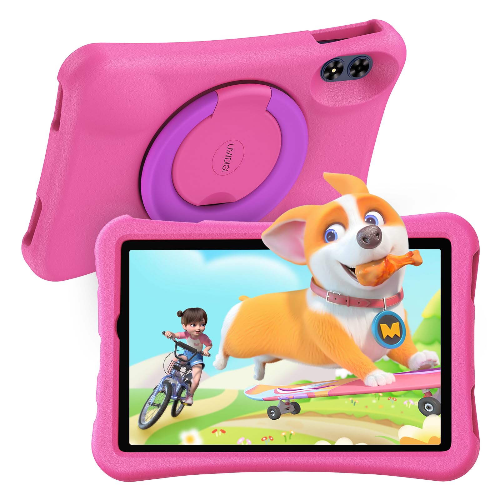 UMIDIGI Tablet per bambini da 10,1 pollici, Android 13, G2, tablet per bambini a partire da 3 anni, 8 GB (4 + 4) RAM+64 GB ROM/1 TB, protezione occhi 1280 x 800 HD, WiFi6, 6000 mAh 8 MP + 8 MP con
