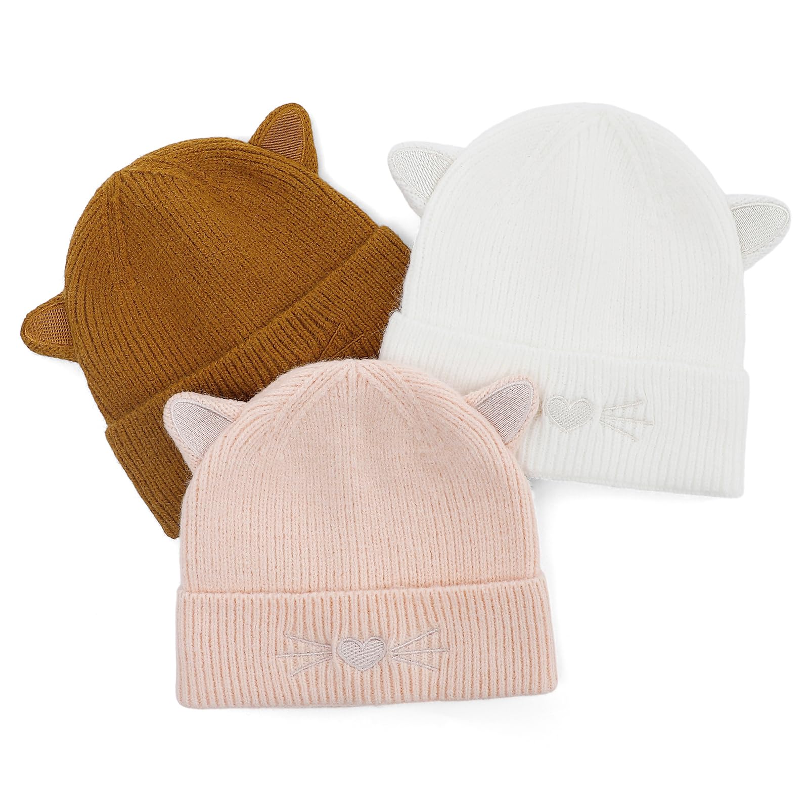 Bonnet Bébé,Hiver Chapeau Bonnet Écharpe Et Gants Pour Bébé Enfants