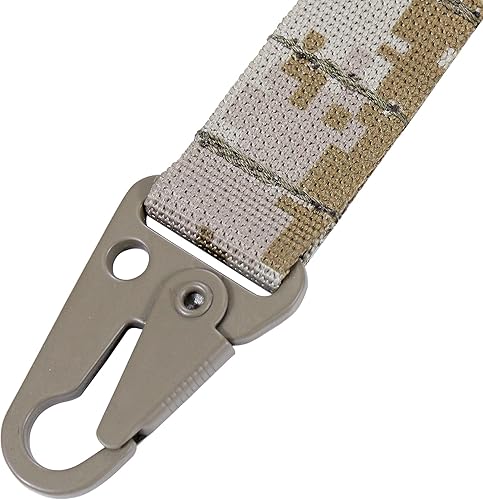 Miniatura 44 de Clip de engranaje táctico Gancho de choque Mosquetón colgante T-Mount MOLLE Webbing Cinturón de batalla Clip Metal Llavero Chaleco Accesorios Mc