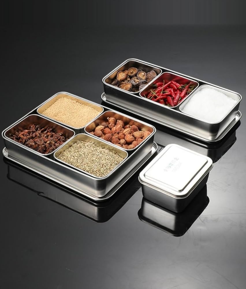 Amazon｜ステンレス 深型パット 中子 バット ヤクミ入れ 保存容器 調味