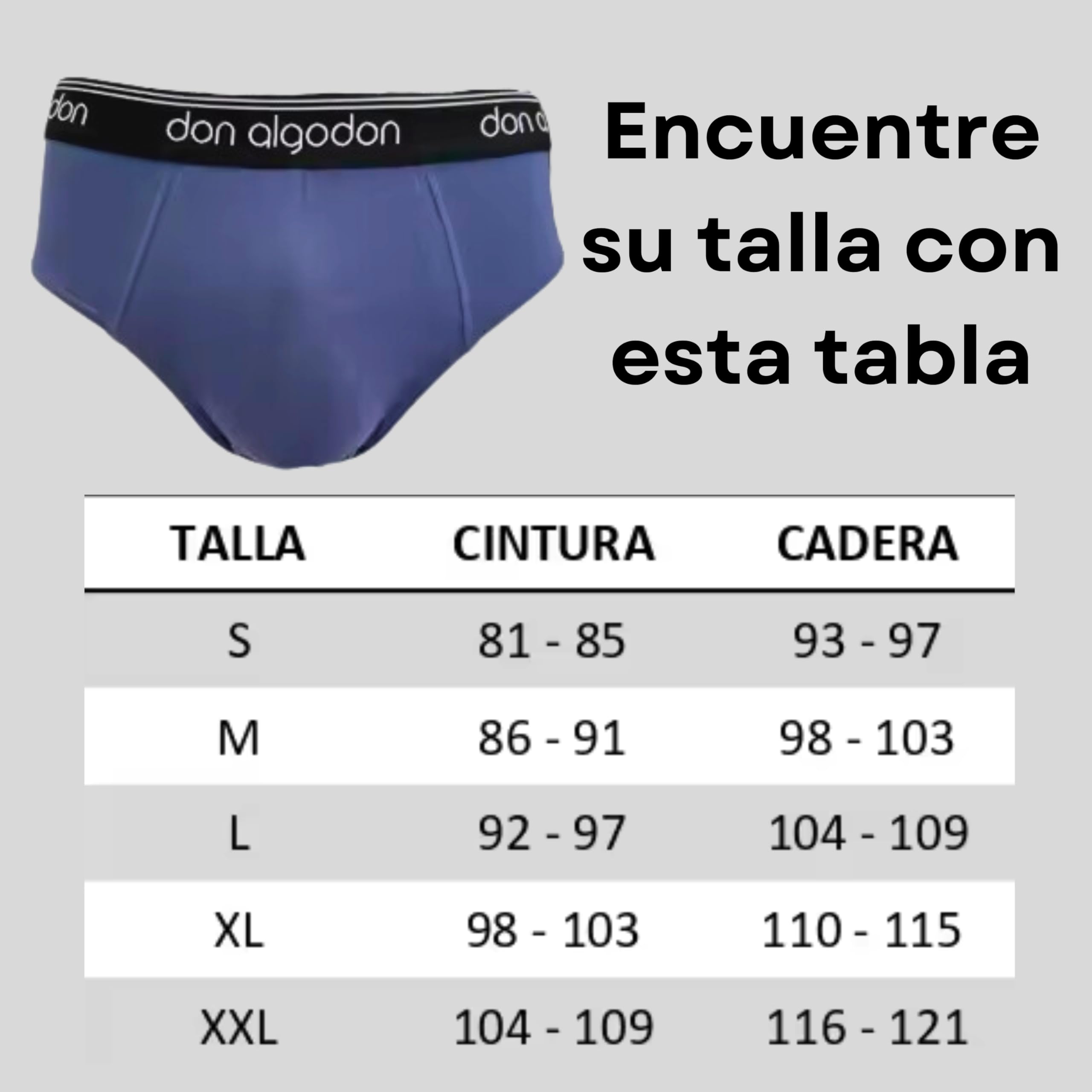 DON ALGODON Pack 12 Slips Hombre Algodón - Calzoncillos Slip Suaves y Transpirables - Multipack Ahorro Anti-Rozaduras