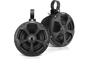 Pyle 2-Way Dual Waterproof Off-Road Speakers: Durable Marine-Grade Tower Speakers