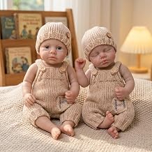 iCradle Lovely Reborn Baby Dolls Silicone Full Body 18inch Girl Can Mouth Open Silicone Weighted Realistic Loulou Doll Gift for Collectors & Kids Age 3+