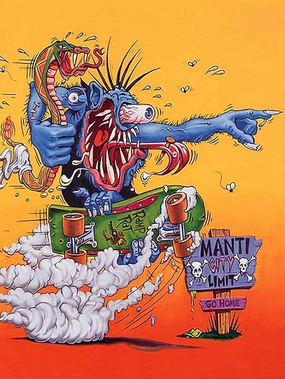 Anbiz Mani City, Rat Fink Monster, Ed Roth, Big Liberia | Ubuy