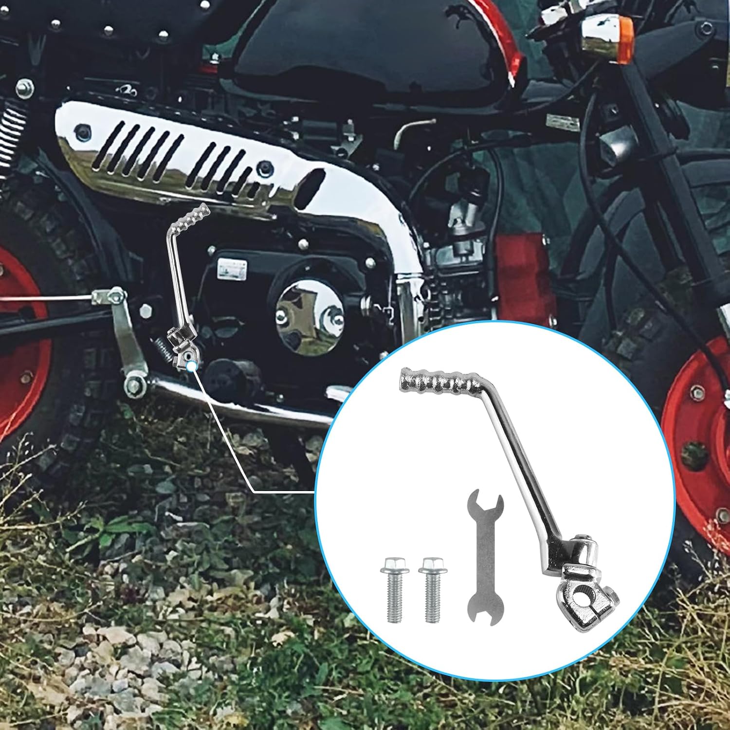 16mm Kick Starter Lever for 125cc 140cc 150cc 160cc 200cc 250cc Engine Dirt Bike Motorcycle Lifan SSR KX KLX YX CB CG YCF SDG Thumpstar Atomik Parts Silver | SSR KX KLX YX CB CG YCF SDG Apollo Coolster TaoTao Kayo Pitster Pro DRZ Piranha Thumpstar Lifan Atomik Pit Dirt Bike Parts