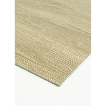 FloorPops 36-in by 6-in Light Oak Peel and Stick Wood Floor Planks, Pack of 7 Tiles, FPW6158