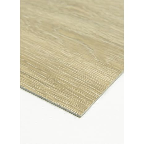 FloorPops 36-in by 6-in Light Oak Peel and Stick Wood Floor Planks, Pack of 7 Tiles, FPW6158