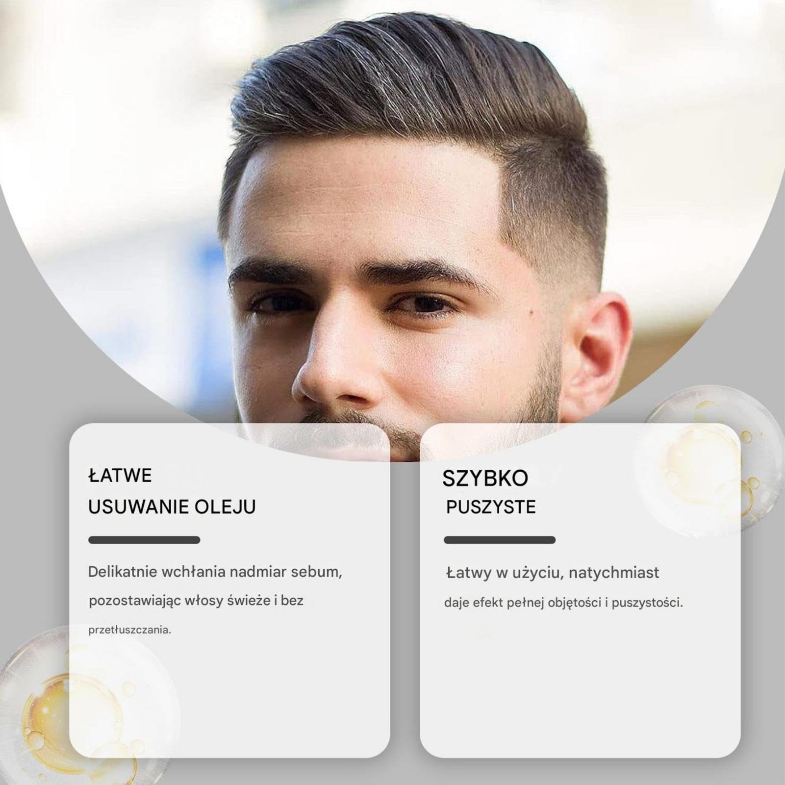 Hair Texture Powder, Natural Look, Easy to Apply Men's Styling Powder, Portable Hair Volume Boost, Long-lasting Hold, Perfect for Business Trips, Appointments