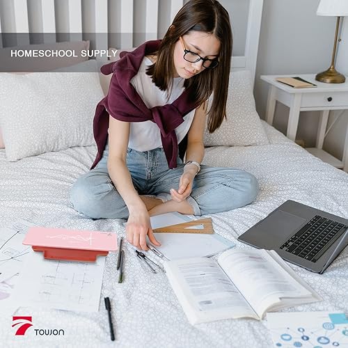 Miniatura 3 de Mini pizarra blanca de cristal puro de escritorio rosa, pequeña pendiente de cristal de pizarra blanca, pizarra blanca de escritorio, pizarra blanca