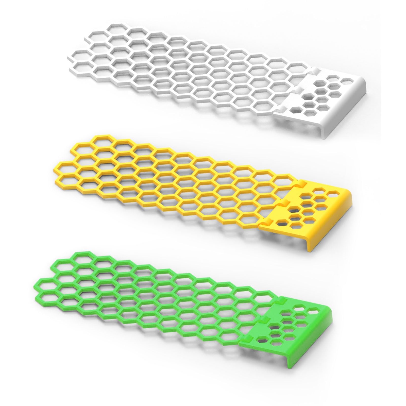 3 Escaleras Flotantes para Abejas - Isla de Colmena Plegable en Plástico | Bebedero Seguro para Polinizadores en Jardines, Huertos y Colmenares (Antiahogamiento)