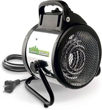 Bio Green PAL 2.0 / US Palma BioGreen Basic Electric Fan Heater for Greenhouses، 2 Year Warrenty، 11 x 8 x 12.5 "/ 280 x 195 x 315 mm   