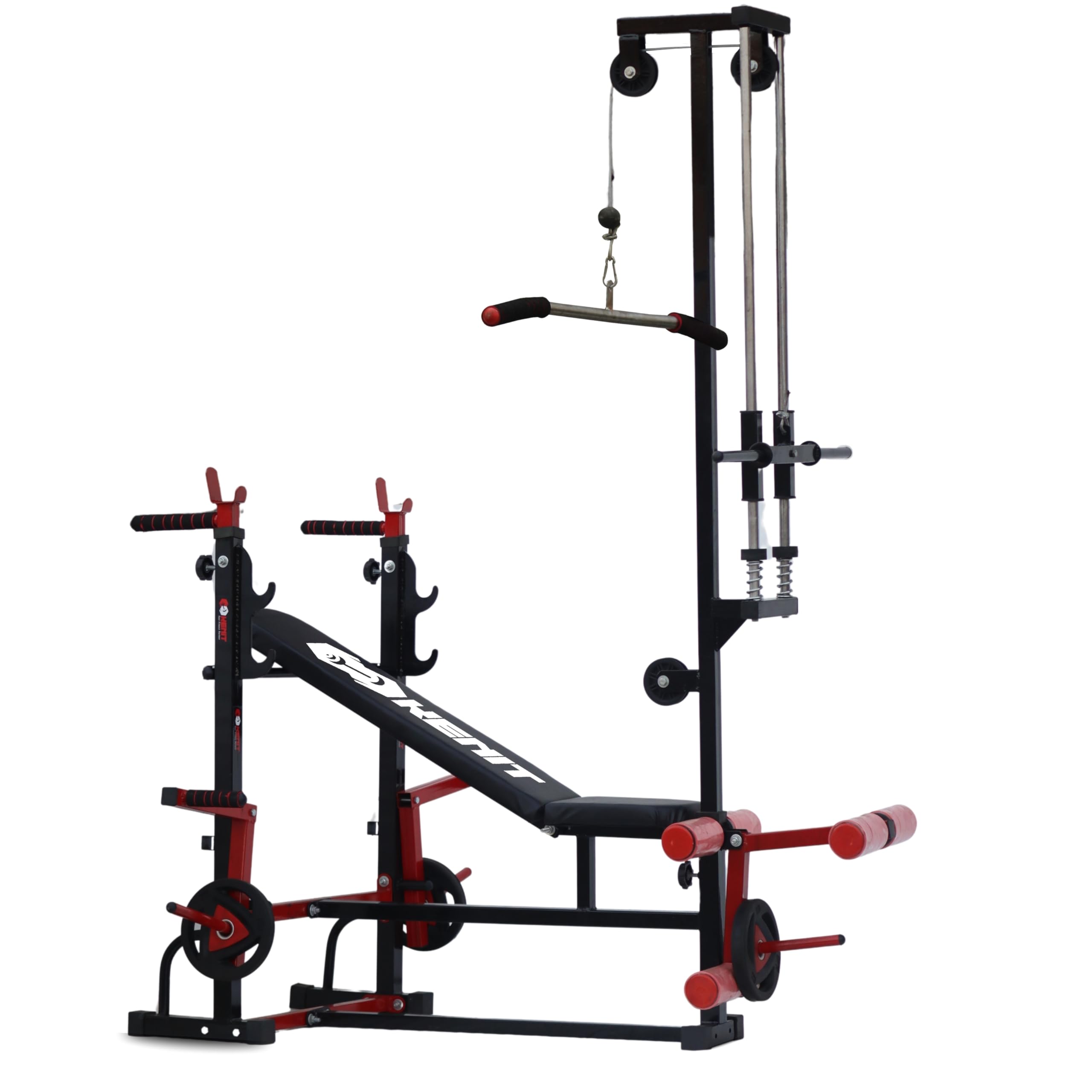 20-in-1 Pro All-in-One Multifunctional Gym Bench with Advanced Pulley System, Adjustable Barbell Rack, Leg Extension & Curl, Chest Fly, Parallel Dips, Incline–Flat–Decline Backrest – Complete Full Body Home Workout Machine for Strength Training-image-22