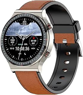 Relógio Inteligente, Monitoramento Profissional De Saúde Relógio Inteligente G08 Grau Médico ECG Pressão Arterial Oxigênio No Sangue Frequência Cardíaca Esportes Saúde Relógio Inteligente,Marrom C
