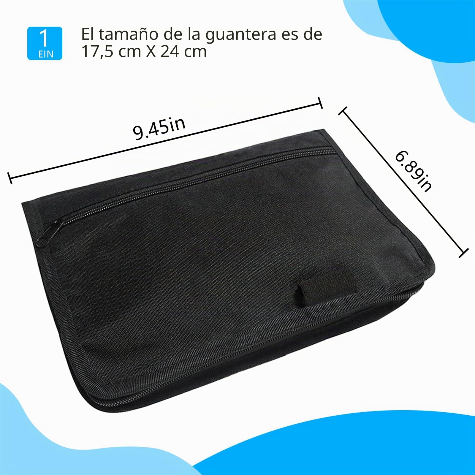 Portadocumentos Coche A5, Carpeta de Coche Documentación Impermeable, Multibolsillos, Ligera y Portátil – Organizador para Licencia de Conducir, Papeles del Auto y Accesorios