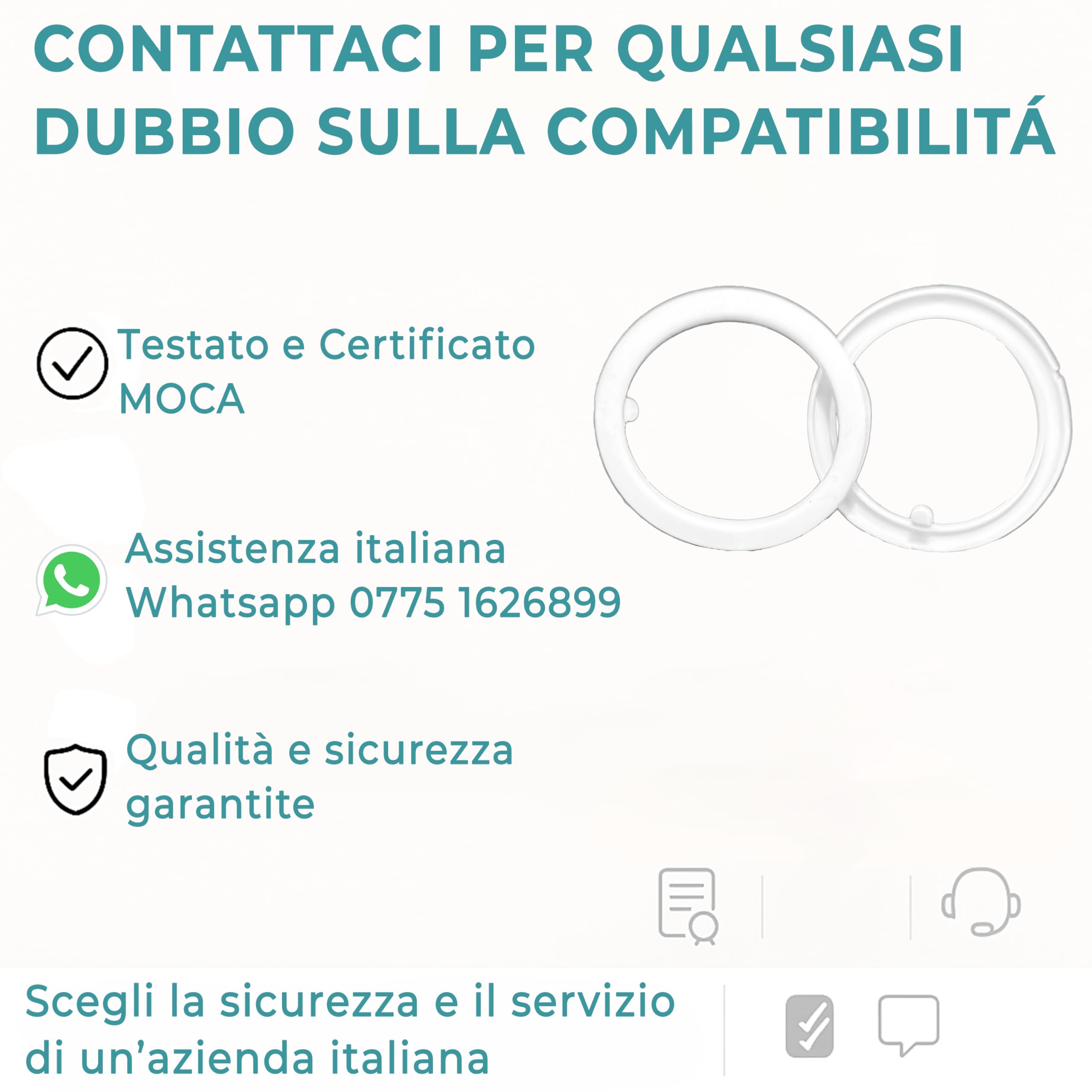 Guarnizioni per Scaldabiberon Portatile da 50 mm – 2 Pezzi in Silicone Alimentare - BPA free - Compatibile con Tutti i Migliori Brand di Scaldabiberon