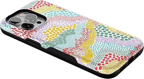 Vista 805 de Casely Funda para iPhone 15 Pro Jardín Secreto Flores mixtas Funda atrevida Compatible con MagSafe y botón de acción Jardín Secreto Floral