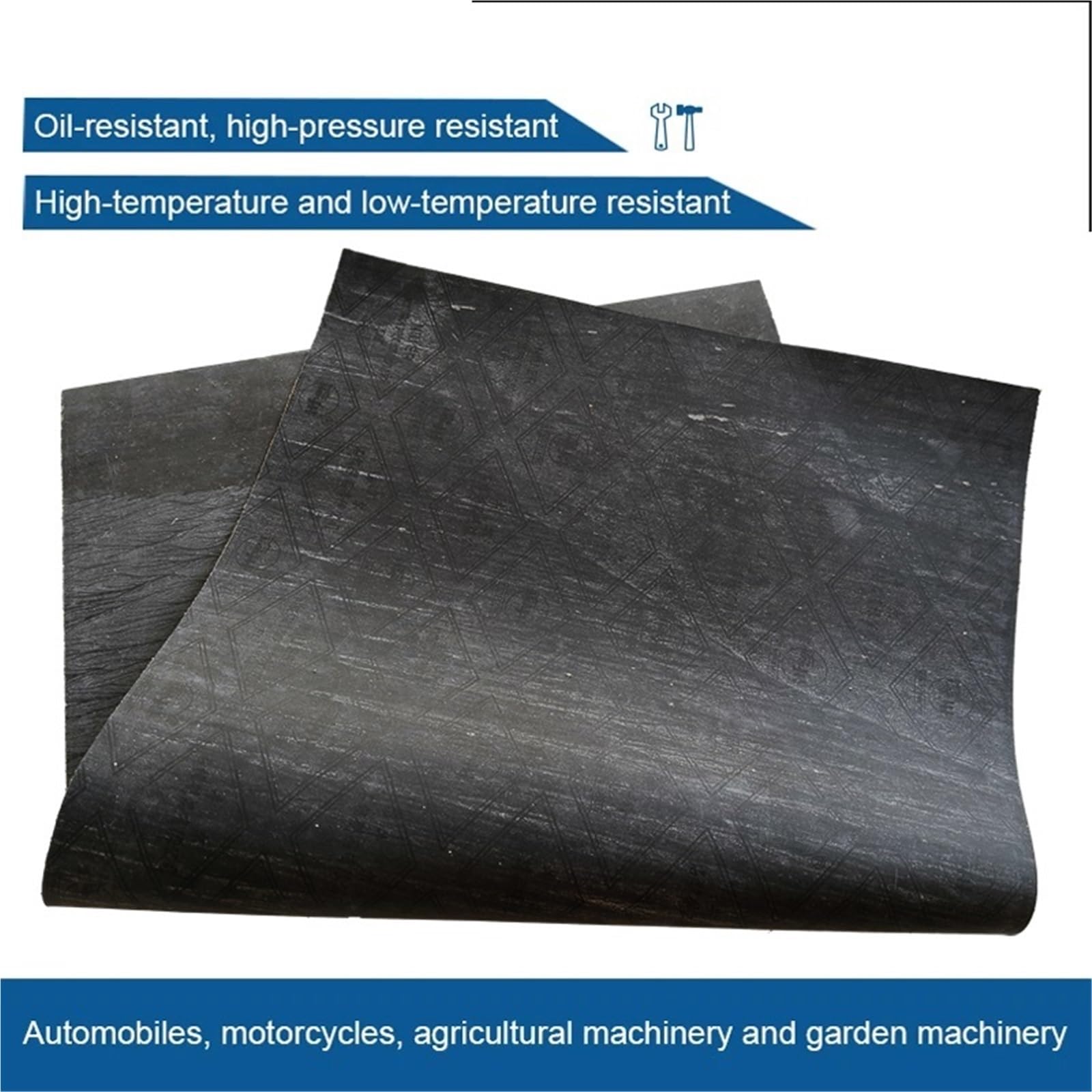 Pistone motore fascia Guarnizione in carta per cuscinetti anti-perdita di olio, 38 cm x 44, 1,0 mm, per motori agricoli, motocicli, dinamo, automobili, benzina