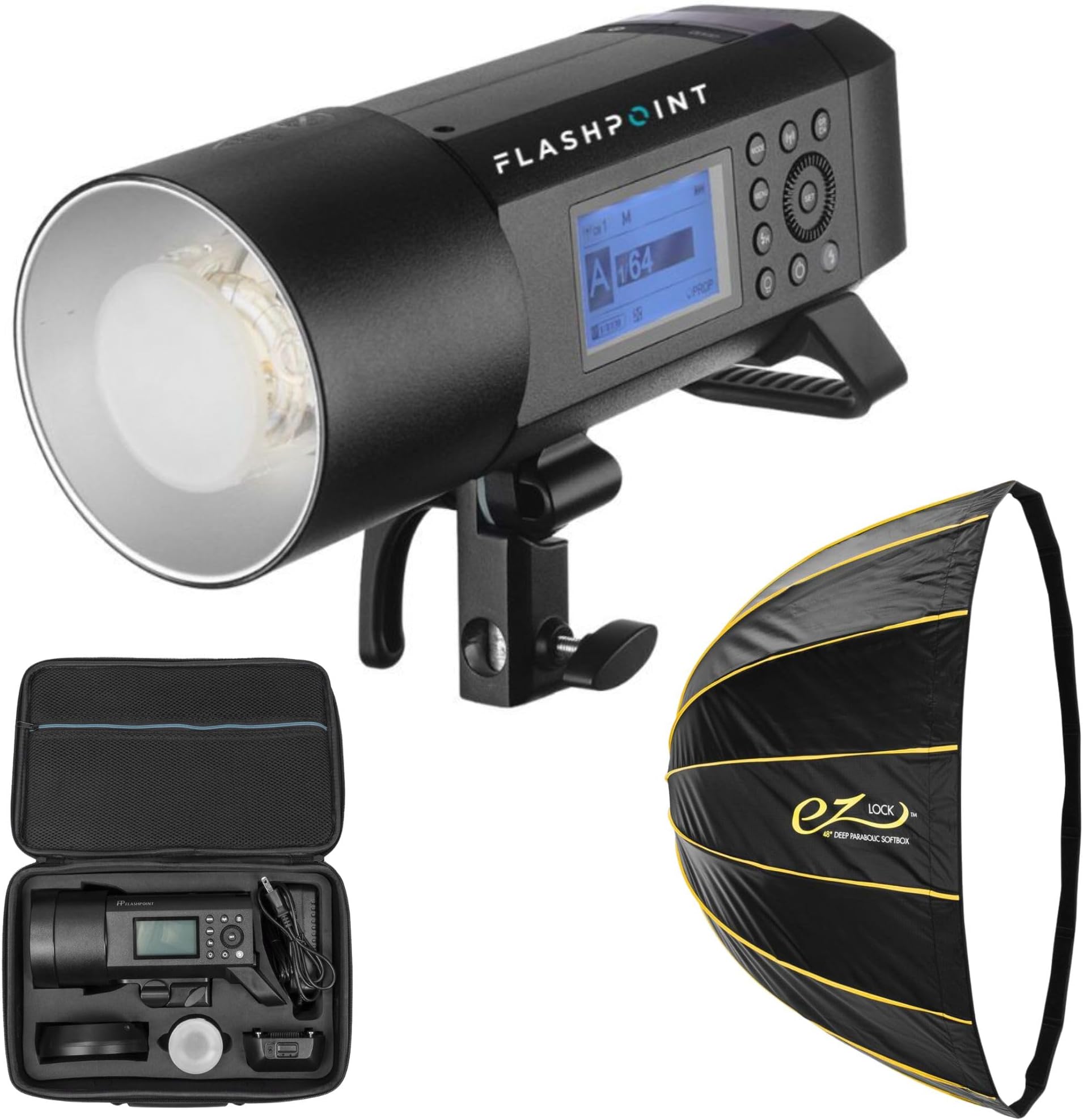 XPLOR 400 Pro TTL Monolight + Glow Deep Parabolic Quick Softbox 48"