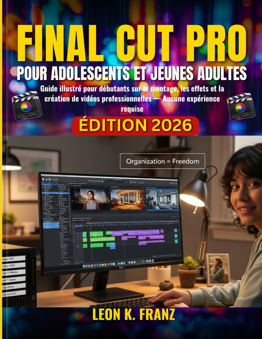 FINAL CUT PRO POUR ADOLESCENTS ET JEUNES ADULTES: Guide illustré pour débutants sur le montage, les effets et la création de vidéos professionnelles — Aucune expérience requise