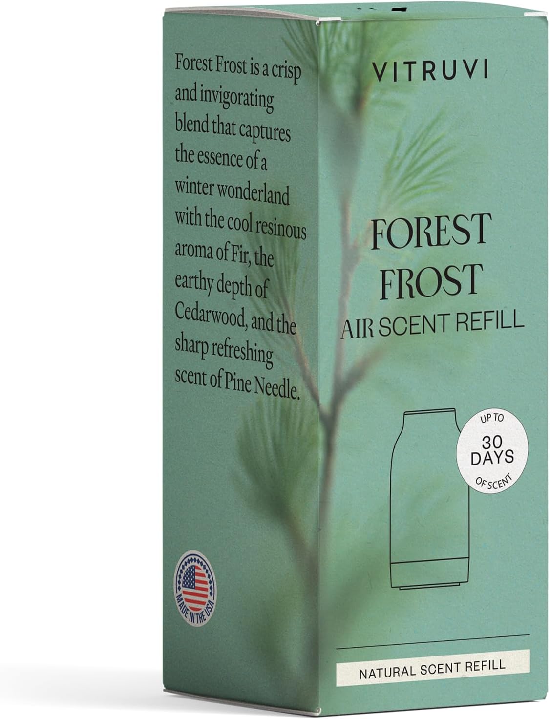 Vitruvi Air Waterless Diffuser + Forest Frost Waterless Diffuser Scent Refill