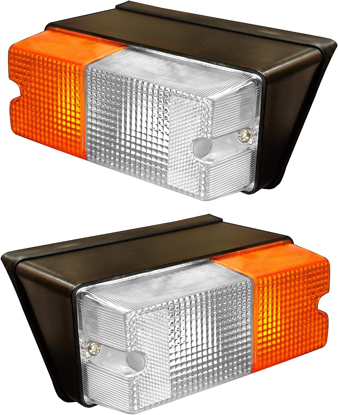 Bajato Juego de Montaje de indicador de Luces Intermitentes Delanteras para Tractor Farmtrac Sonalika Tractor Indo Farm Tractor Standard Tractor y Deutz FAHR Tractor Set con 12v