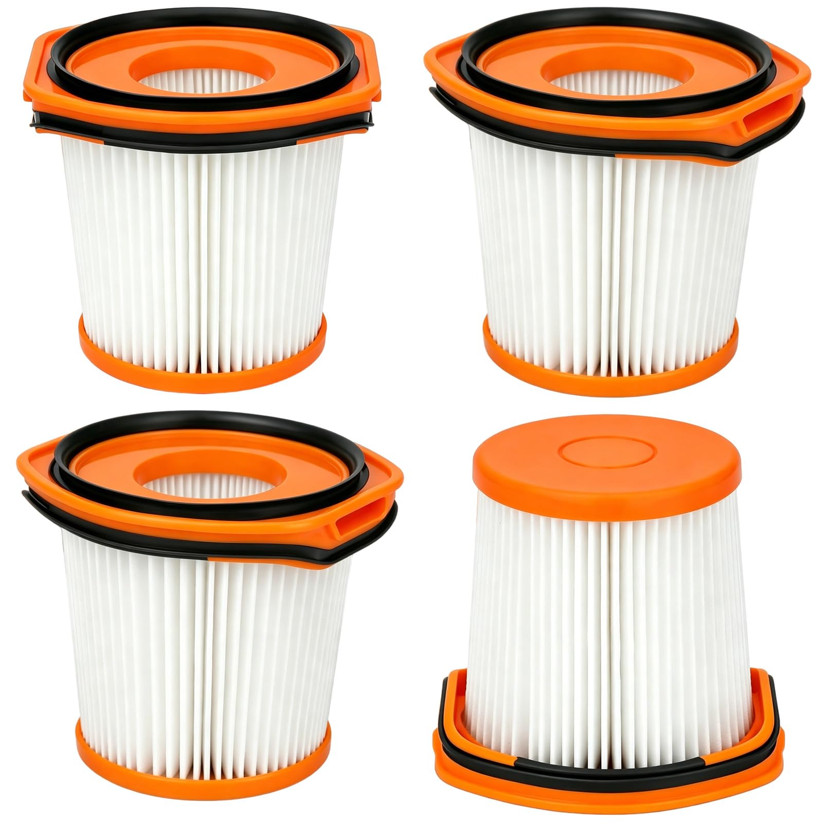 4 Pack Replacement Filters for Shark WV200UK, WV251UK, WV201, WV205, WV220 Series,Handheld Shark Vacuum Cleaners Filters