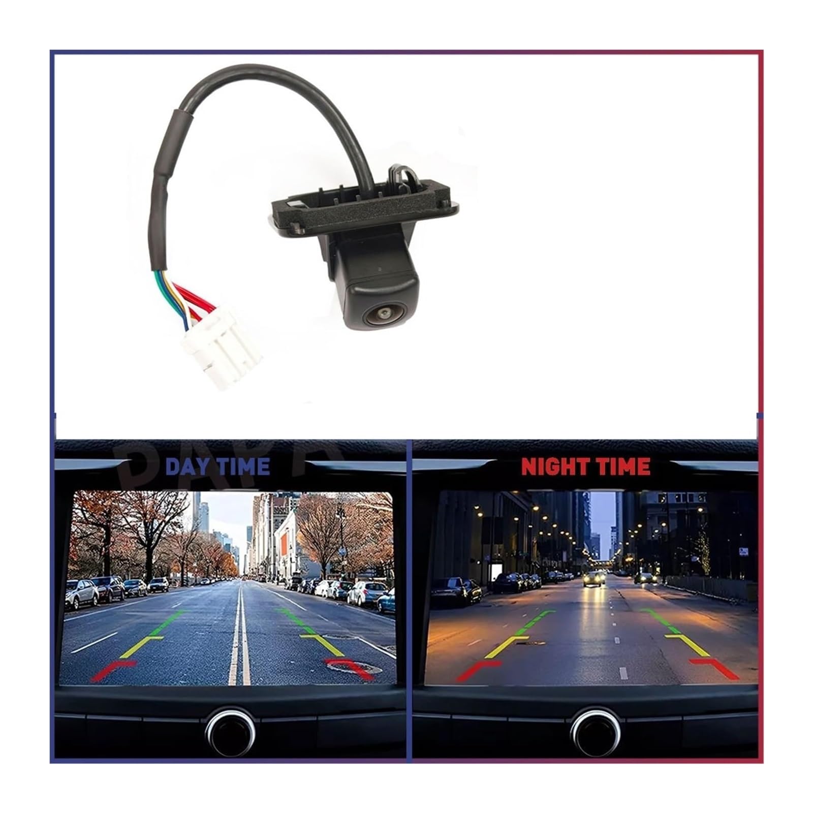 Cámara Aparcamiento Trasera para Accord 2014-2018 39530-T2A-H01 Cámara Respaldo con Vista Trasera para Automóvil