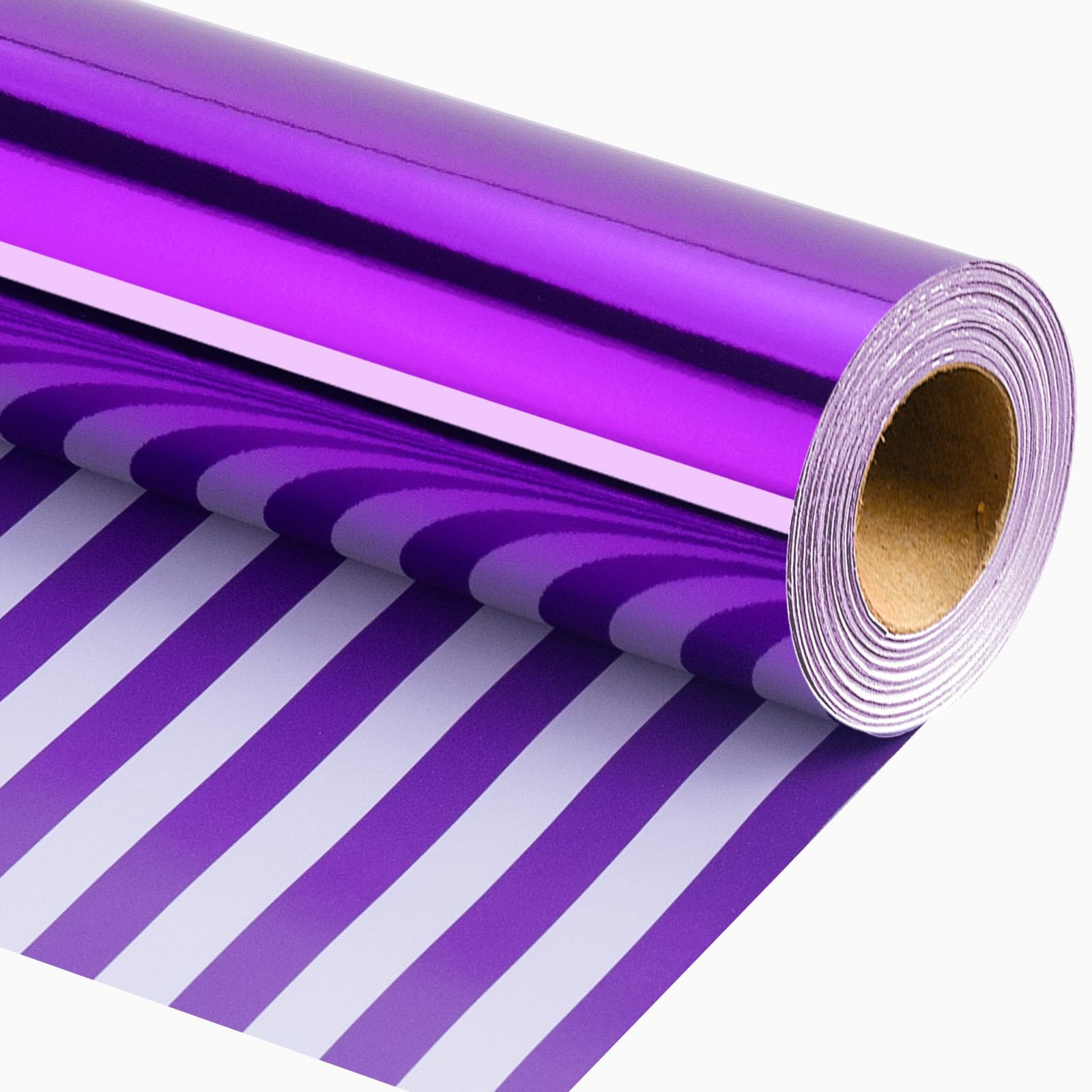 Merture Metallic Wrapping Paper Roll - 17 In X 32.8 Ft(46.5 sq.ft.)