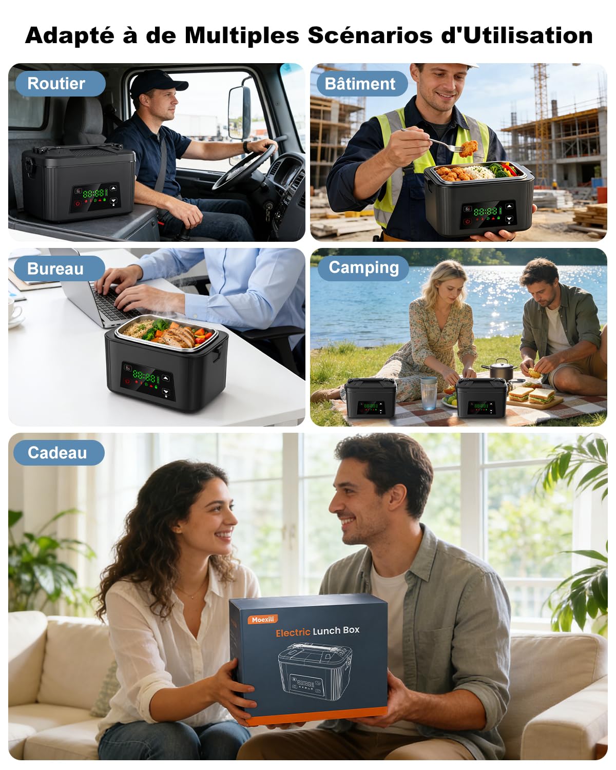1.5L Gamelle Chauffante, 100W Lunch Box Chauffante Electrique