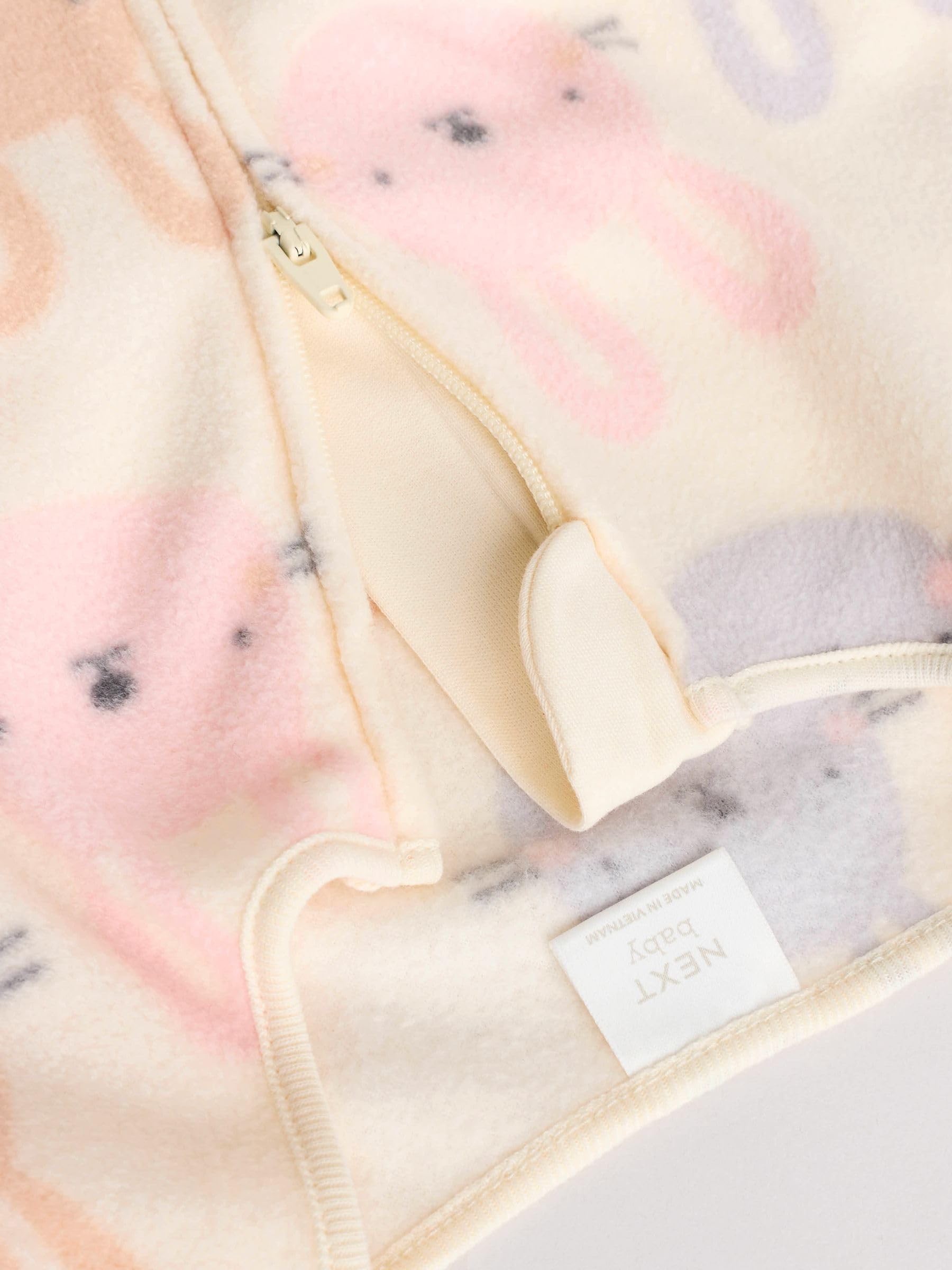 NEXT Bébé Fille Grenouillère à Zip Double Curseur en Micro Polaire bébé, Lot de 2