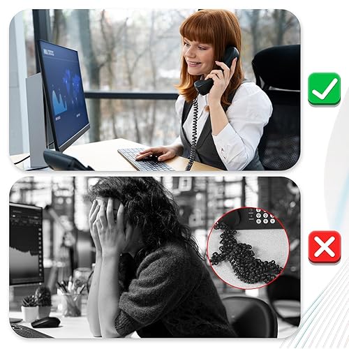 Miniatura 4 de Paquete de 4 cables de teléfono para teléfono fijo, 2 cables de teléfono fijo y 2 piezas desenredantes para escritorio, teléfono, cables de