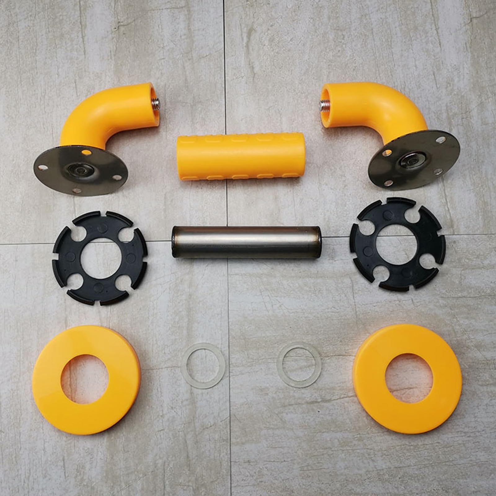 Pasamanos de Pared para Ducha, Antideslizantes, para baño, Interior y Exterior, Cocina, Escalera (Amarillo, 200 cm/79 Pulgadas)