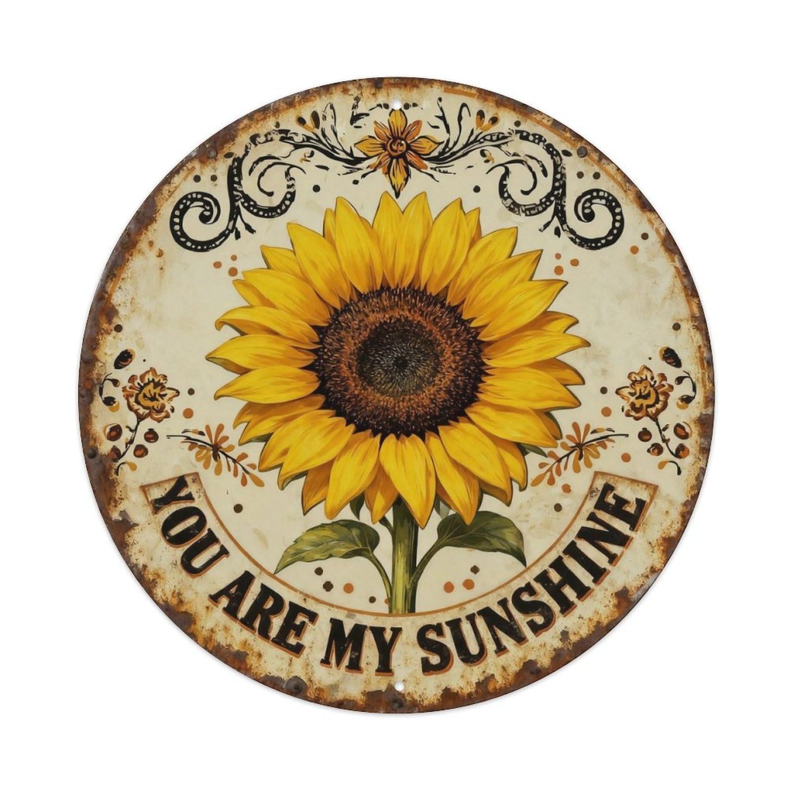 You Are My Sunshine Metal Tin Sign Plaque