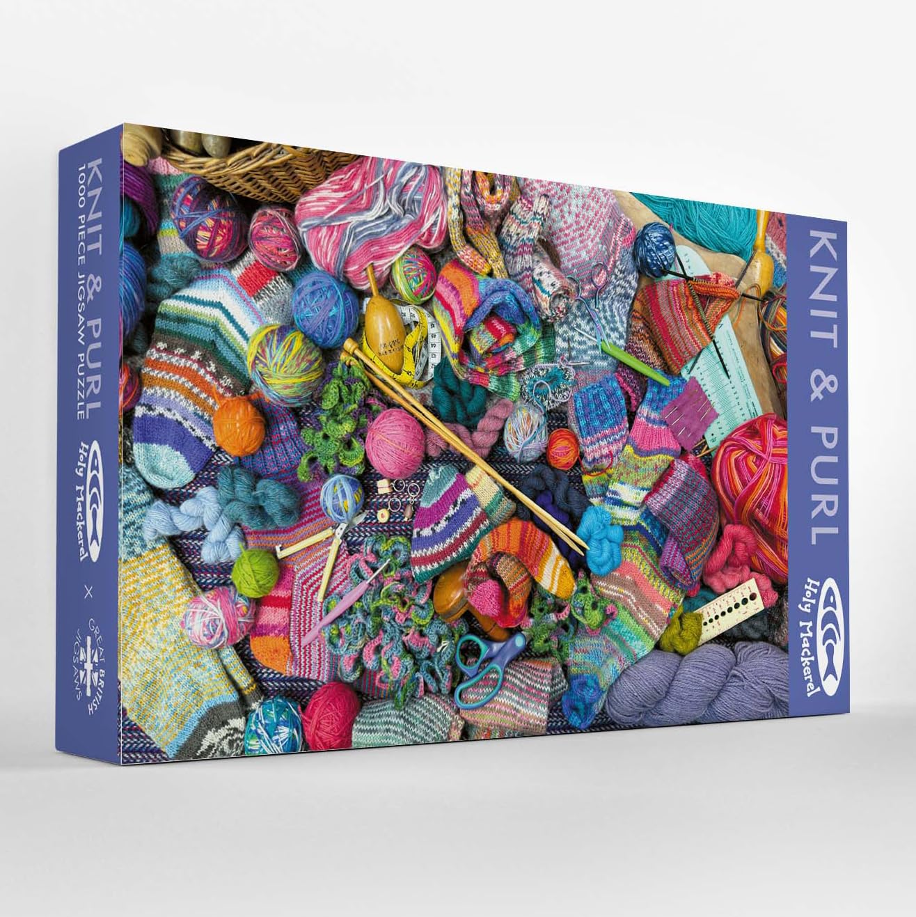 Knit & Purl 1000 Piece Jigsaw Puzzle - Knitting Gift - Made in UK
