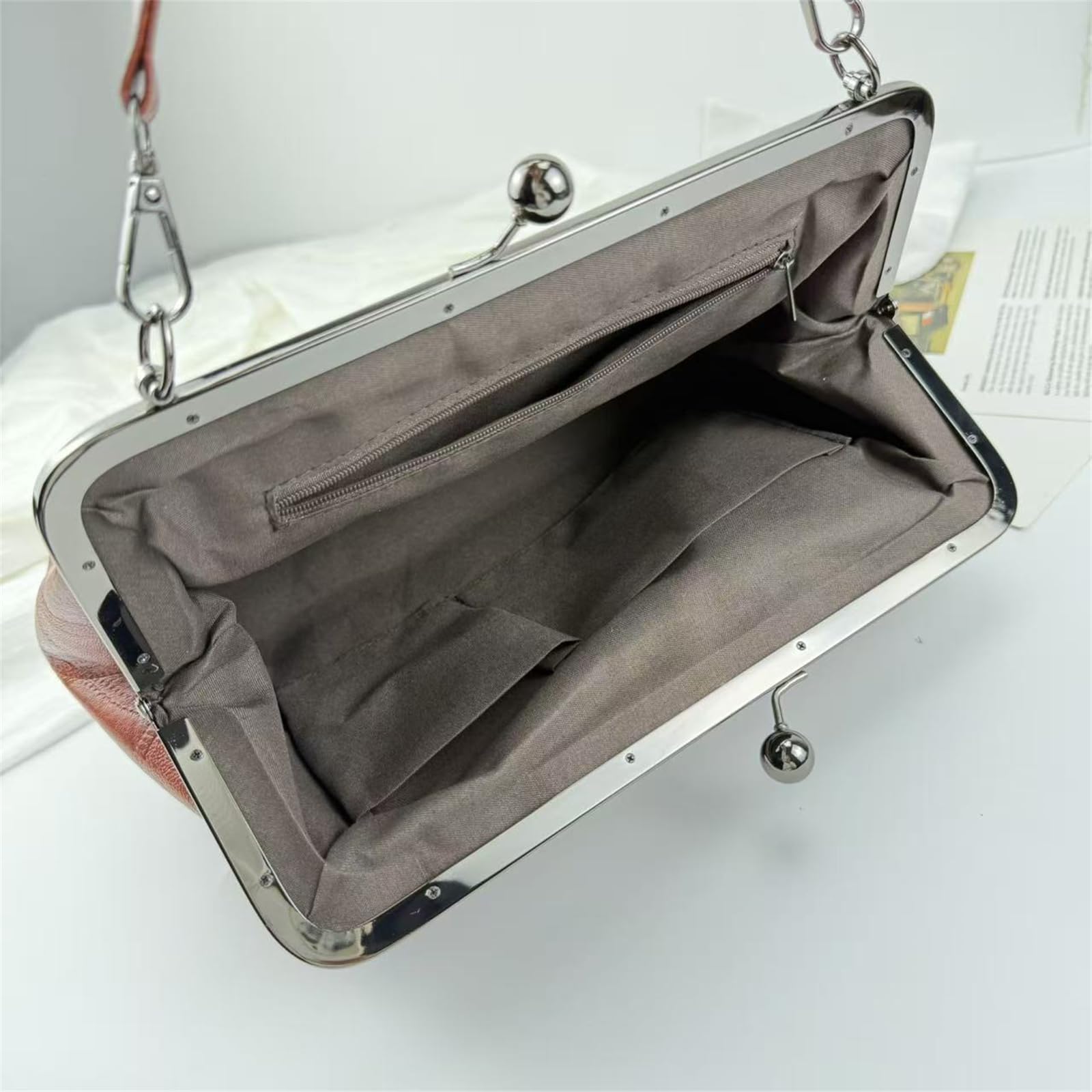 Borsa A Mano da Donna Tracolla alla Moda in Stile retrò-Nero