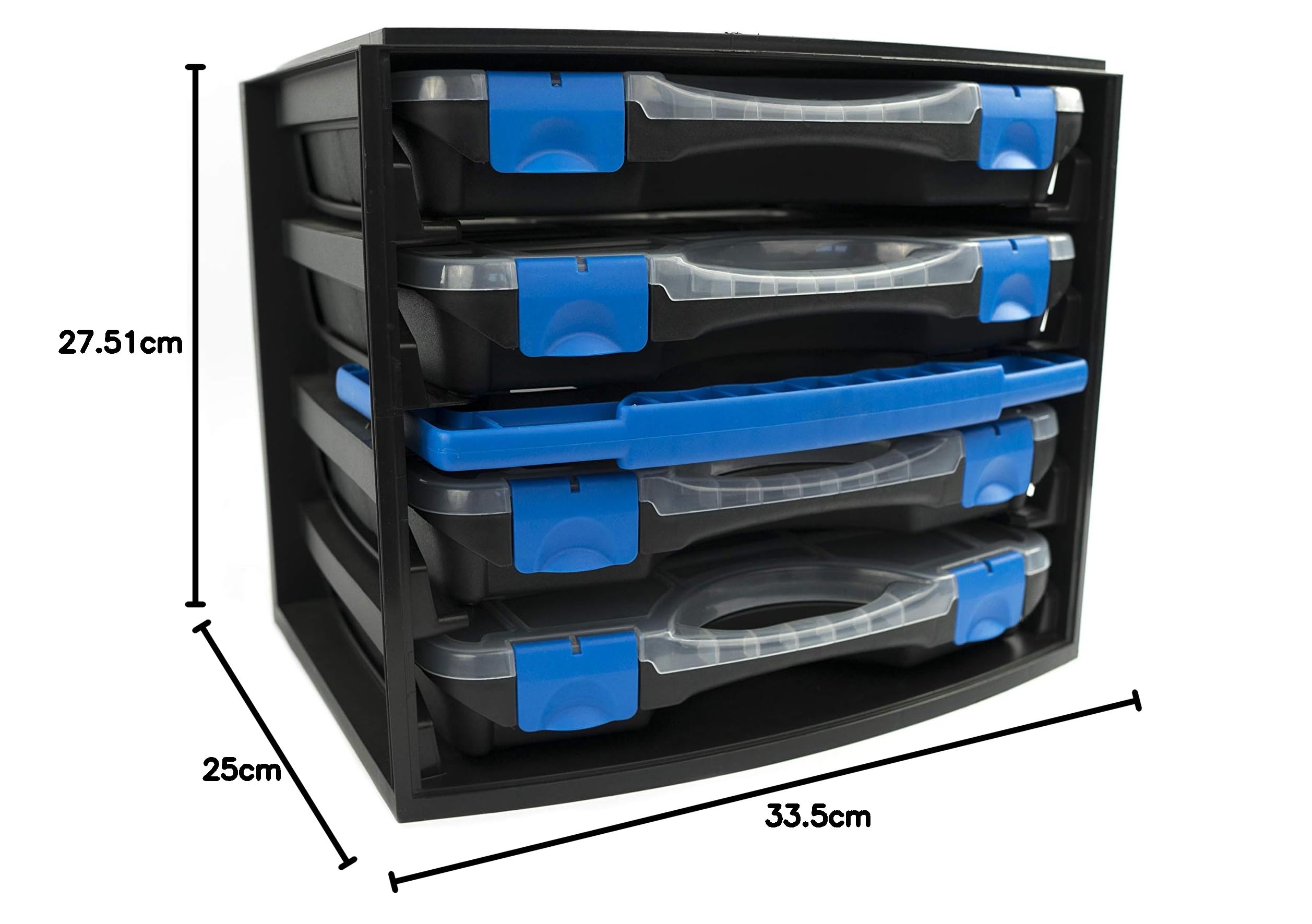 Tayg 301551 Multibox con 4 estuches con separadores móviles 22, 335 x 250 x 275 mm
