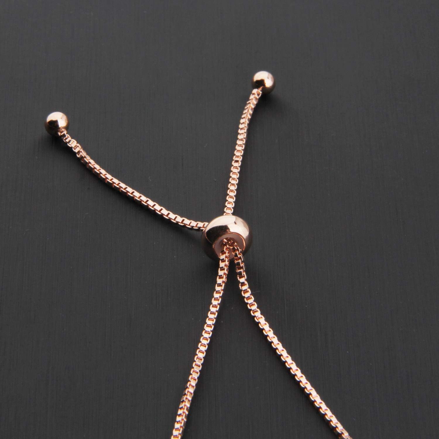 ENSIANTH Rose Gold Zodiac Sign Adjustable Bracelet Birthday Gift for Women - Image 4