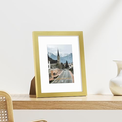 Vista 179 de Vittanly - Juego de 9 portarretratos, plexiglás resistente a rupturas, exhibe fotos de 12 x 12 pulgadas o, con paspartú, de 8 x 8 pulgadas, marcos