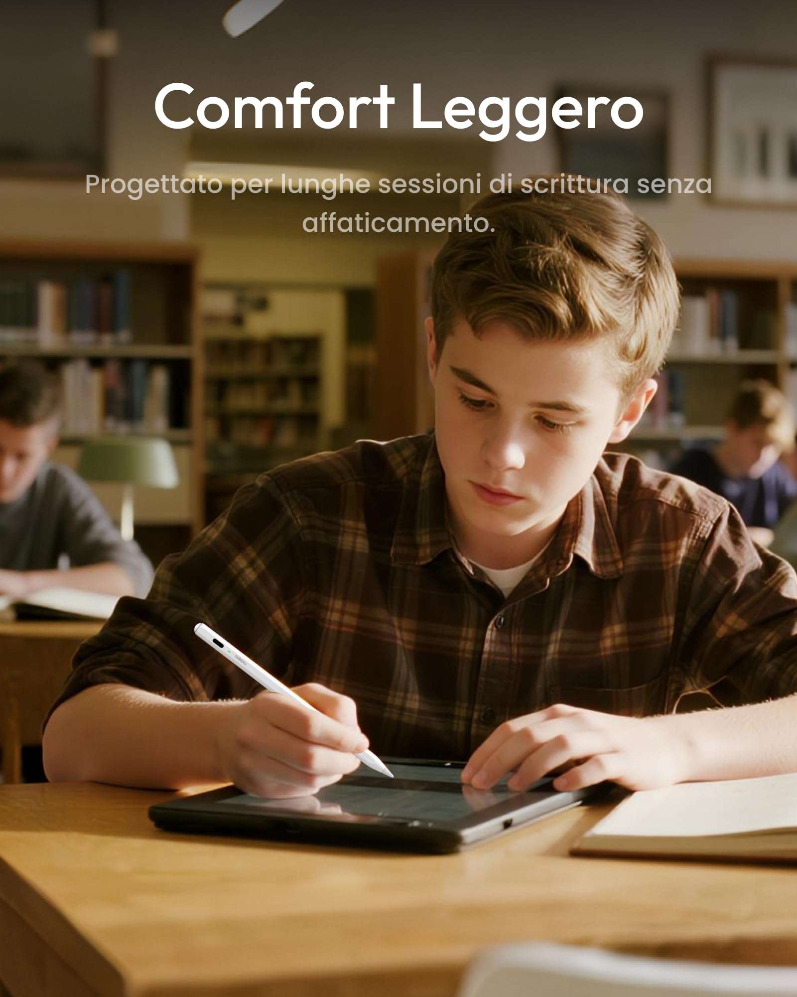 Metapen Penna Air8 per Apple iPad 2018-2025,Pencil per ipad con 2X Ricarica Rapida,Rifiuto del Palmo,Compatibile con iPad Air 5/4/3/11''M2/M3,iPad 11 A16/10/9/8/7/6,Pro 12.9/11/13''M4,M5,Mini 5/6