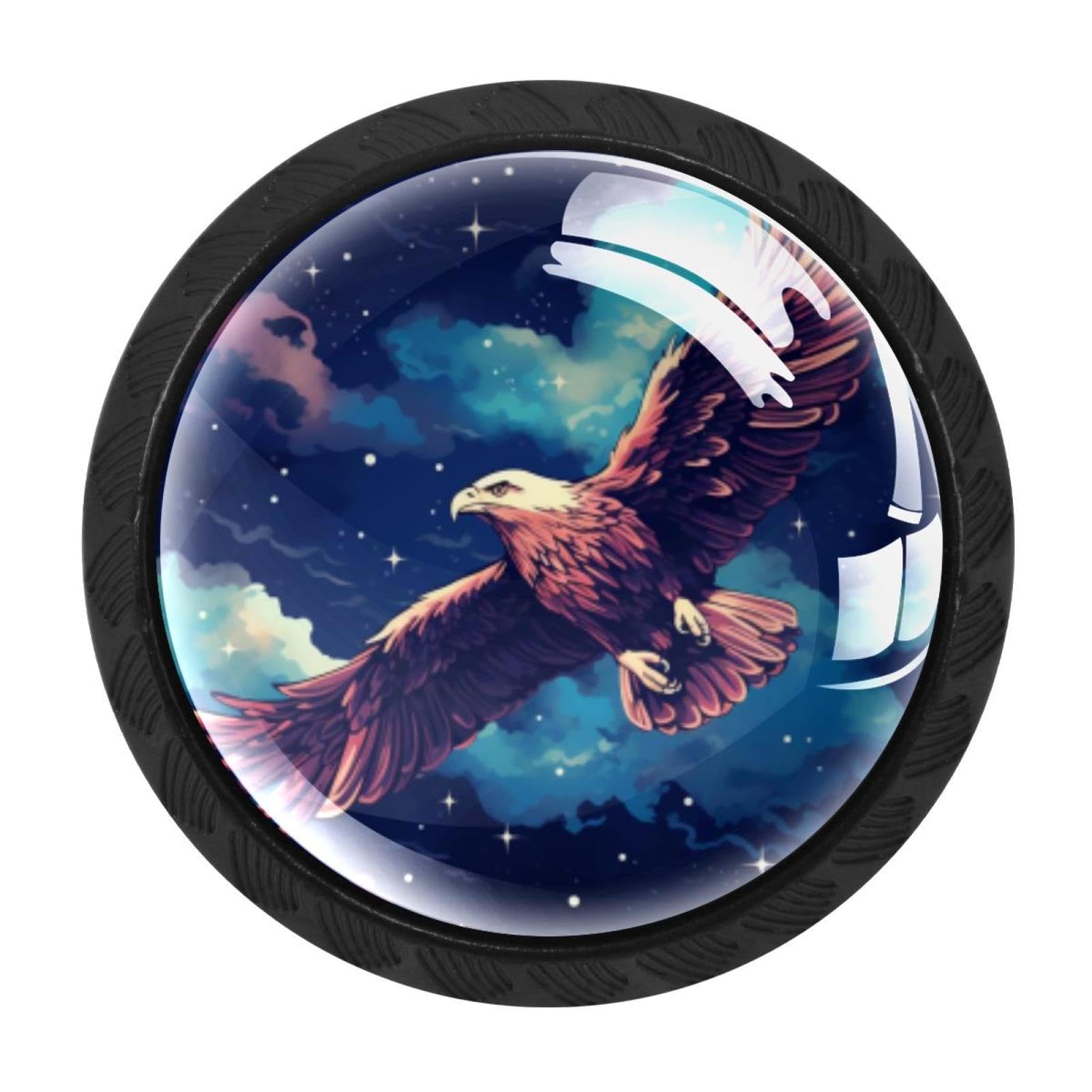 Chenzzzz Multicolored 14 4 Pieces Kitchen Cabinet Drawer Dresser Door Knobs Pulls Handles, Starry Eagle