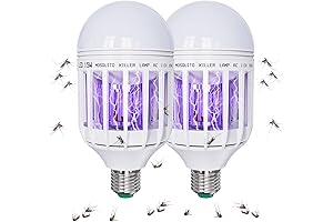 2-Pack Bug Zapper Light Bulbs: Eradicate Bugs and Illuminate Your Space