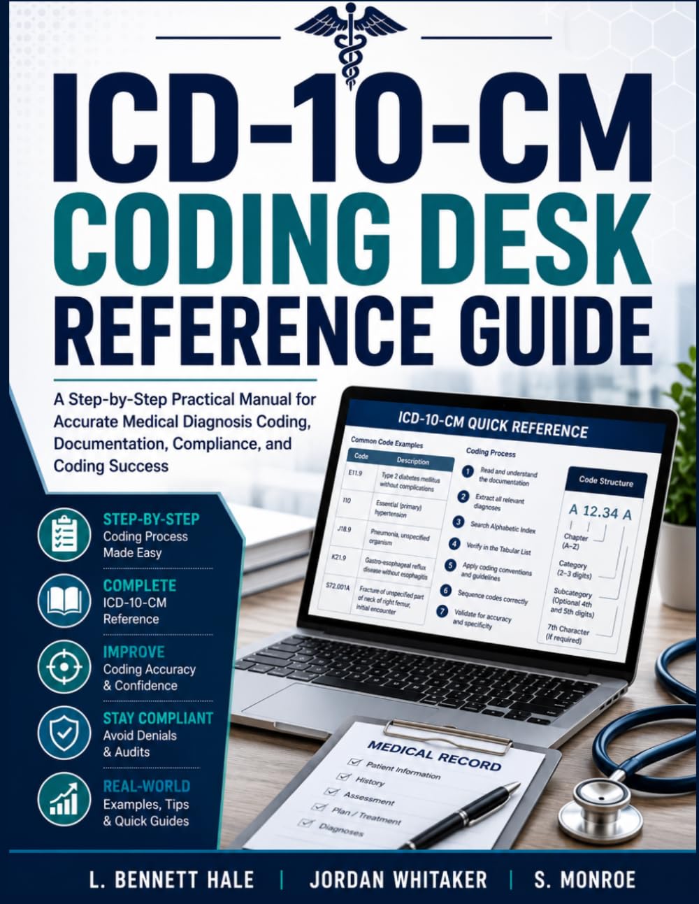 ICD-10-CM Coding Desk Reference Guide: A Step-by-Step Practical Manual for Accurate Medical Diagnosis Coding, Documentation, Compliance, and Real-World Coding Success