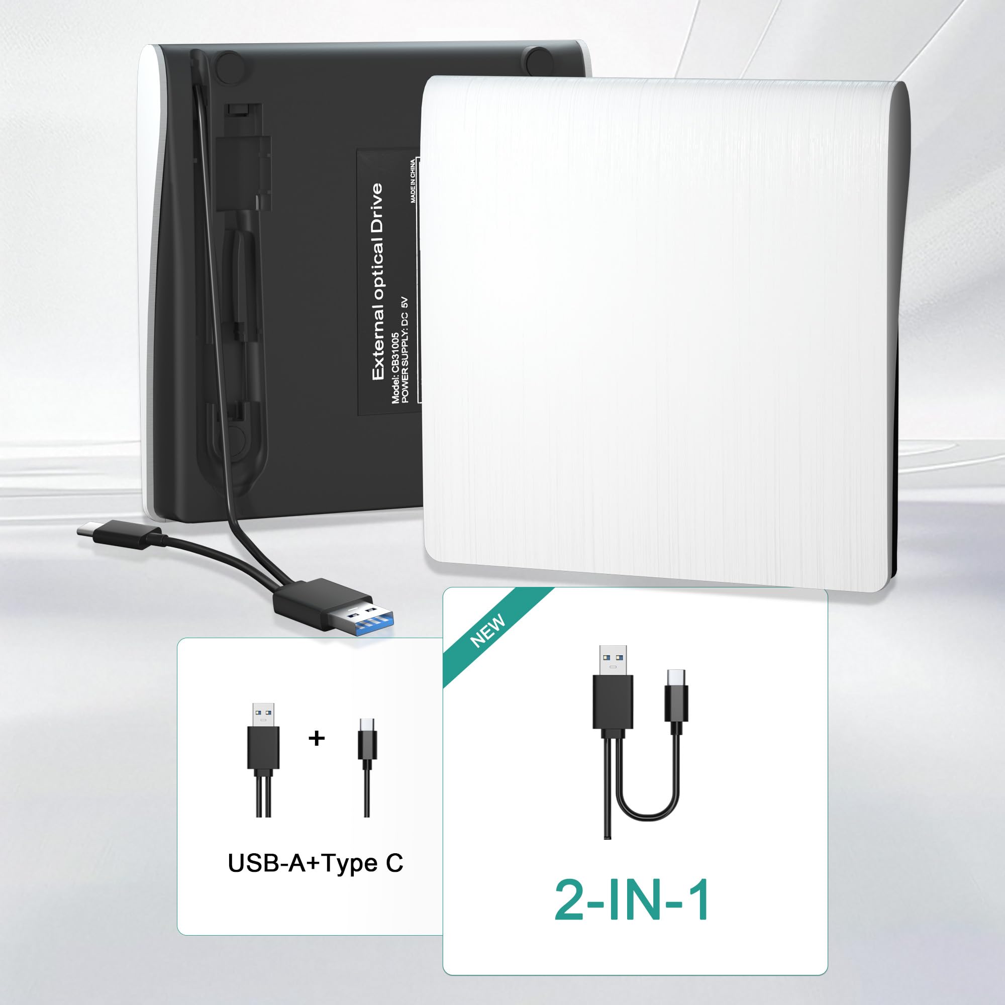 External CD/DVD Drive - Play, Burn & Backup! -7