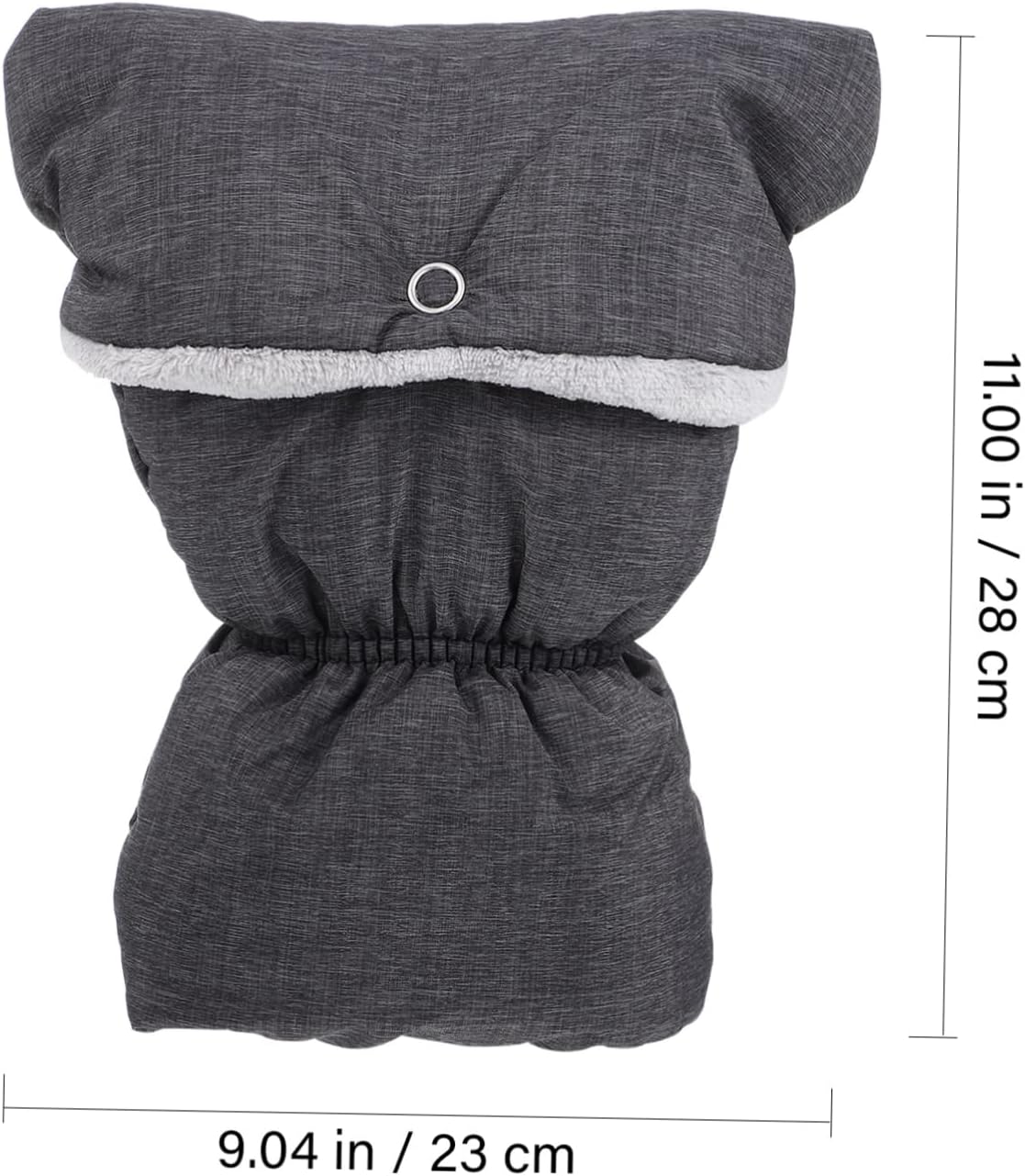 GARVALON 1pair Stroller Gloves Warm Freeze Handmuffs for Parents Fleece Lined Pram Mittens Design for Standard Strollers and Shopping Carts