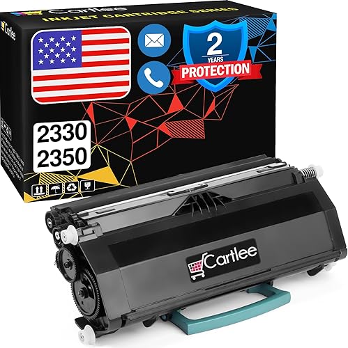 Miniatura 1 de Cartlee 1 cartucho de tóner láser negro de alto rendimiento compatible con impresoras Dell 2330, 2330D, 2330DN, 2350, 2350D, 2350DN 330-2650, tinta