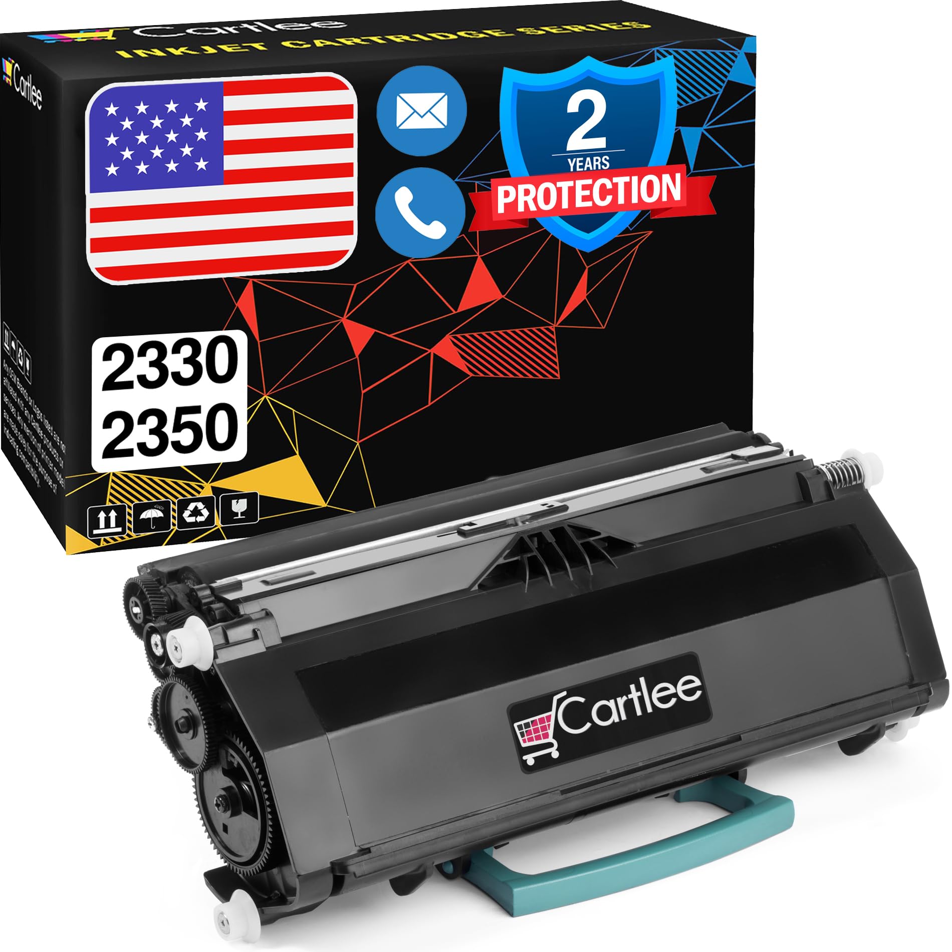 Cartlee Compatible Toner Cartridge Replacement for Dell 2330, 2330D, 2330DN, 2350, 2350D, 2350DN 330-2650 Laser Printers PK941 Ink Fits with PK496 PK937 DN High Yield (1 Black)