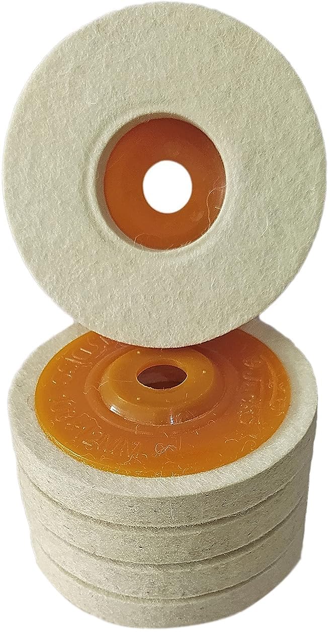 Inditrust New angle grinder Wool Felt wheel buffing pad disc for polishing use (5 pieces) (B0CGR9YBMR) Amazon Price History, Amazon Price Tracker