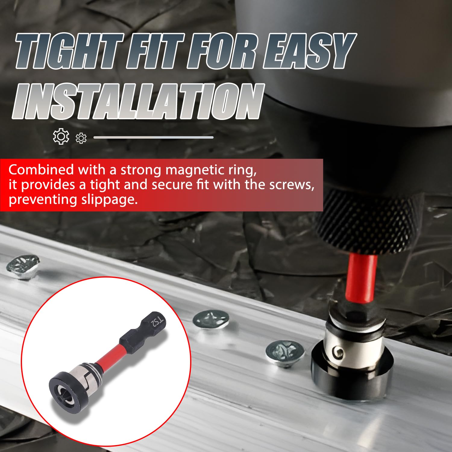 VOBOR 5 Piezas Punta Pladur Magnético PH2 con Tope de Profundidad, Portapuntas 1/4" para Atornilladores Inalámbricos y Taladros Manuales
