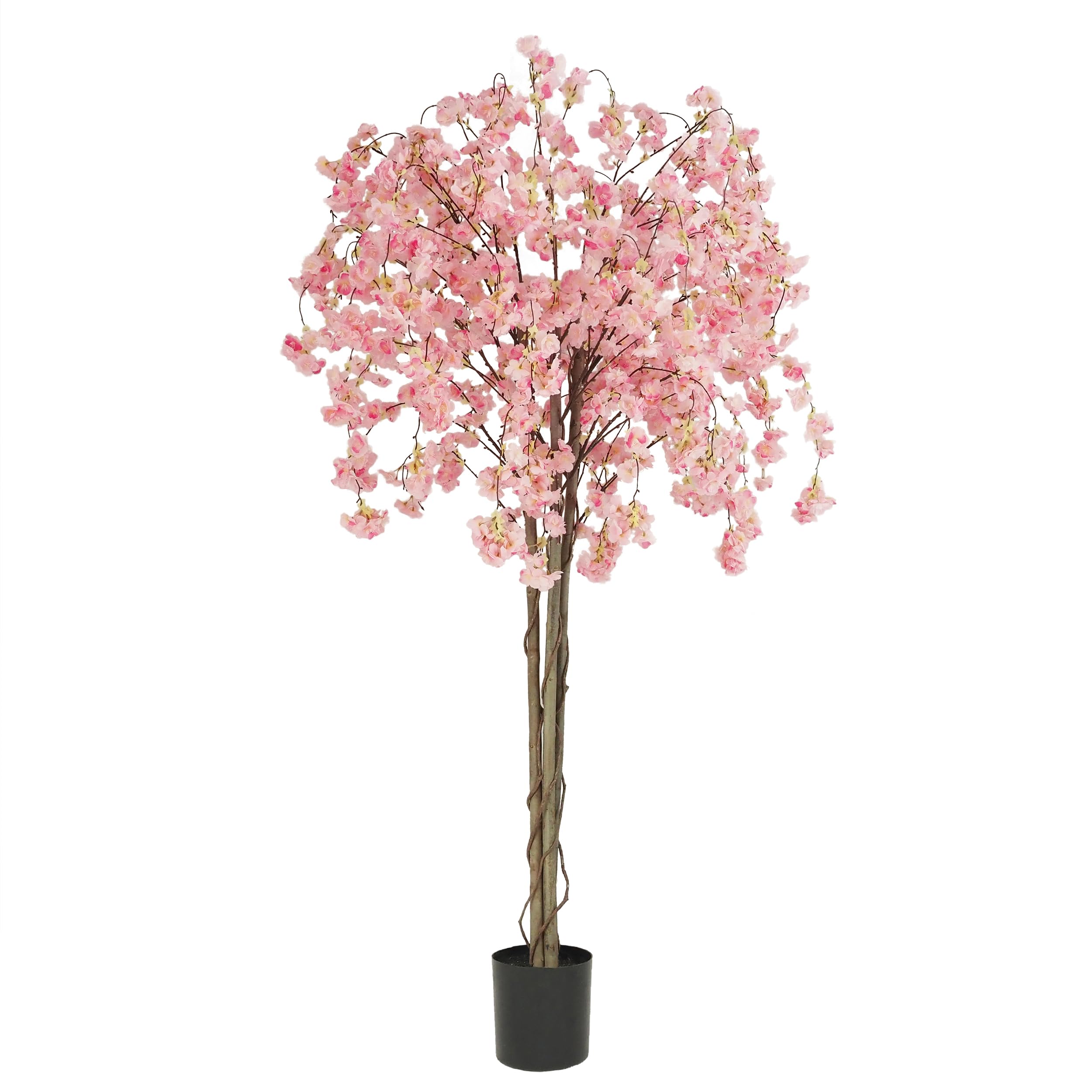 Arbre Artificiel Cerisier Japonais Artificiel Rose 180cm Ligne Déco Faux Cerisier Japonais Décoration Intérieur Maison Abri Extérieur Jardin A l'Unité